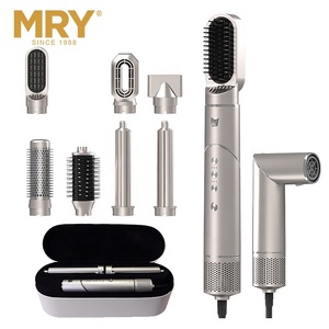 MRY <span class=keywords><strong>Brosse</strong></span> Soufflante Chauffante 5-en-1 à Air Chaud Haute Vitesse, Sèche-<span class=keywords><strong>Cheveux</strong></span>, Peigne, Fer à Boucler, Outil de Coiffage Ionique - Product Image 5