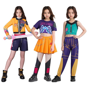 Costume de Cosplay XJ K-POP Demon-Slaying Girl Group Lumizoy Mira <span class=keywords><strong>Shaga</strong></span> Unisexe pour Enfants en Polyester pour Spectacles Promotionnels - Product Image 2