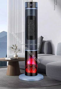 <strong>Electric</strong> Ceramic PTC <strong>Heater</strong> with Fireplace Tower <strong>Heaters</strong> Digital Space <strong>Heater</strong> Realistic 3D Flame <strong>Timer</strong> Remote Control - Product Image 4
