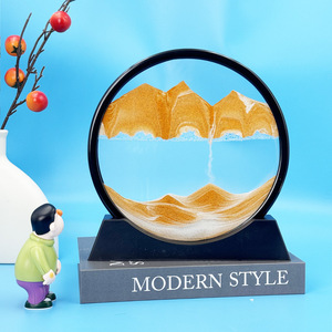 Cadre <span class=keywords><strong>photo</strong></span> de sable 3D Art liquide mouvement sablier Art de sable en mouvement <span class=keywords><strong>montagne</strong></span> coulant rapidement tableau de sable décor de table Art décor à la maison - Product Image 4