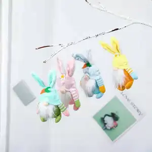 Conejito de Pascua gnomos habitación de las niñas nórdico sueco Nisse escandinavo Tomte elfo enano adornos 6cm diseño festivales decoración del hogar bolsas