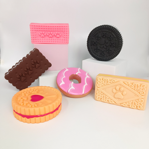 Fabrika doğrudan, sevimli bisküvi serisi köpek çiğnemek gıcırtılı oyuncak, eğlenceli sıkıntı giderici gıcırtılı oyuncak, birden fazla stil mevcut - Product Image 6