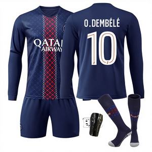 ชุดเสื้อฟุตบอลแขนยาวฤดูร้อนปารีส 2526 หมายเลข 14 ดูไ หมายเลข 10 เดมเบเล หมายเลข 19 ลี่ คังเริน - Product Image 1