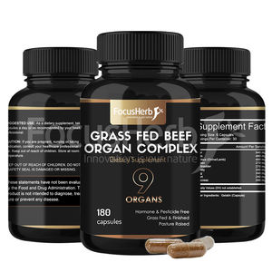 FocusHerb Complément Naturel 9 Organes de Bœuf Nourri à l'Herbe (Foie, Cœur, Reins, Cerveau, Thym, Poumon, Rate, Vésicule Biliaire) en Capsules - Product Image 2