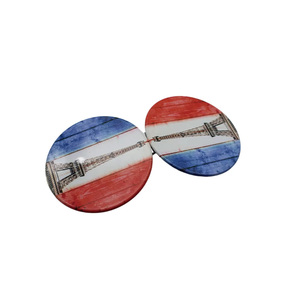 Miroir rond en métal <span class=keywords><strong>pas</strong></span> <span class=keywords><strong>cher</strong></span> avec motif Tour Eiffel de <span class=keywords><strong>Paris</strong></span>, cadeau pour les touristes, miroir de maquillage - Product Image 4