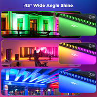 UKING 80LED RGBW 4 en 1 Barre de lumière murale, lumière de scène, DMX, effet de poursuite stroboscopique, lumières de scène pour discothèque, DJ, soirée, boîte de nuit