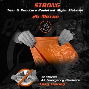 Échantillon Gratuit Poncho de Pluie d'Urgence Isotherme avec Doublure en Mylar Couvertures de Survie pour Voiture Imperméables et Robustes - Product Image 3