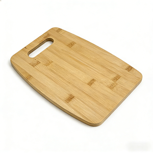 Ensemble de 3 planches à découper en bambou avec poignées pour les passionnés de préparation de <span class=keywords><strong>repas</strong></span> en famille, idéal pour la préparation de viandes, légumes et fruits - Product Image 4