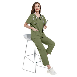 Uniforme Médico <span class=keywords><strong>de</strong></span> Enfermera con Logotipo Estampado, Manga Corta, Estilo Moderno, para Mujer, Modelo 42169 - Product Image 2