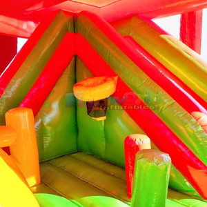Castillo inflable con forma de caja de regalo para niños, brincolín comercial para fiestas. - Product Image 5