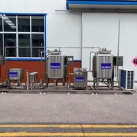 Ligne de production de crème glacée 2025 150 200L 300L Petit homogénéisateur de lait Yaourt Faire 150l 300l Pasteurisateur Réservoir Machine de traitement laitier