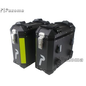 Caja lateral de aluminio Universal para motocicleta, caja de almacenamiento para maletero lateral para BMW R1200GS F800 <span class=keywords><strong>Honda</strong></span> CRF1100 Aprilia - Product Image 4