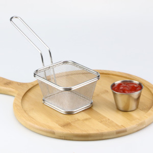 Panier de friture en acier inoxydable 304 pour frites, mini-snacks et poulet frit - Product Image 4