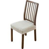 Housse de chaise moderne élastiquée Wheat-wave Duckbill, ensemble universel toutes saisons pour chaises de salle à manger et tabourets, housse de siège en polyester lavable en machine