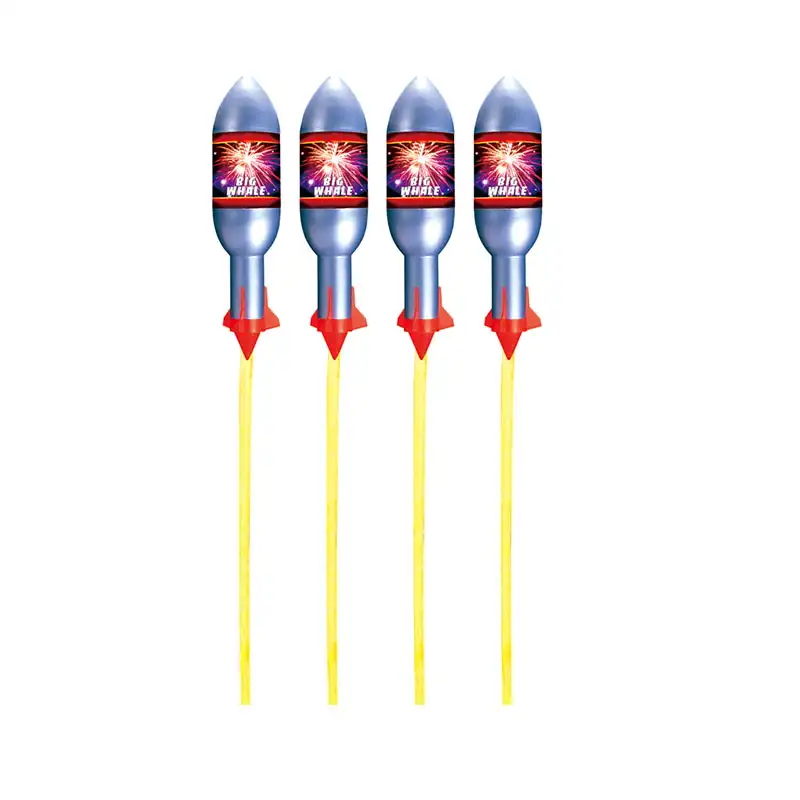 Fireworks outdoor environment big whale Rockets hot sell