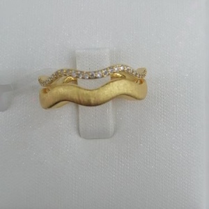 custom plata 925 sterling <b>silver</b> bulk <b>adjustable</b> hip hop <b>ring</b> fashion jewelry double western 18k gold plated geometric <b>rings</b> - Product Image 2