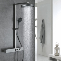 Ensemble de colonne de douche murale en laiton de luxe pour salle de bain, vente flash, système de douche eau chaude et froide