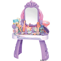Mini coiffeuse de princesse de rêve en plastique, jouet de beauté et de mode pour filles, cadeau d'enfance avec 42 accessoires