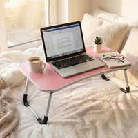 Soporte de Escritorio Plegable y Extensible para Portátil, Ajustable en Altura, de Madera, para el Hogar, Dormitorio o Residencia Universitaria