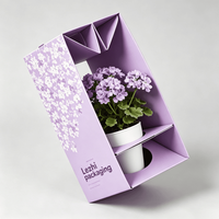 Boîte d'expédition pliable personnalisée pour plantes succulentes vivantes en pot en carton