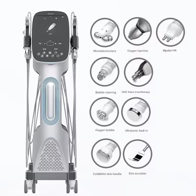 2024 New Beauty Salon Machine Equipment 9 in 1 High-end Aqua Peeling Hydro Skin Deep Cleaning Salon Device Hydro Facial Machine