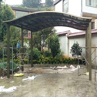 Pare-soleil de Garage en Polycarbonate, plaque de Protection solaire à toit plat, abri de voiture, Protection solaire pour Garage