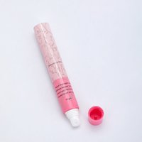 Tube cosmétique pour baume à lèvres 19 mm en PE avec bouchon à vis, surface brillante, impression de logo personnalisée pour crème pour les yeux, fard à paupières, rouge à lèvres, sérum