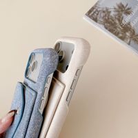Étui pour téléphone Apple 17 Air, accessoires pour téléphone, porte-cartes triangulaire, porte-monnaie, sac à main, cordon, femmes, iPhones 16 Plus, étui pour téléphone portable