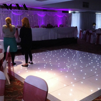 NOVA Sol de danse LED interactif Starlit amovible pour mariage et fêtes, 16 pieds x 16 pieds, en promotion
