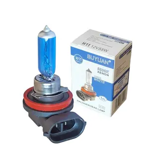 China Factory PGJ19-2 Halogen H11 Car Headlight 12V 55W Ultra White Quartz Car Bulb