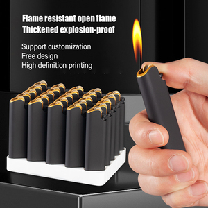 2025 màu hồng ngọn lửa biểu tượng tùy chỉnh tất cả các màu đen xì gà nhẹ lửa ngọn lửa nhẹ hơn giá rẻ gas nhẹ hơn thuốc lá có thể được tùy chỉnh - Product Image 5