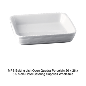 Bandeja para hornear MPS Oven Quadra de porcelana 26 x 26 x 5.5 h cm, suministros para hostelería y catering al por mayor - Product Image 2