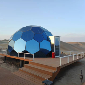 Carpa de cúpula de vidrio geodésico para exteriores, pabellón de burbujas impermeable, policarbonato a prueba de viento para jardín, Camping, exterior, alta - Product Image 1