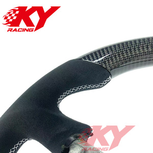 พวงมาลัยคาร์บอนไฟเบอร์สไตล์สปอร์ตสำหรับ Ford F150 SVT Lightning 1999-2004 Mustang GT Cobra SN95 Thunder Explorer - Product Image 2
