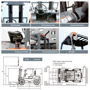Nieuwe Staat Off-Road Diesel Heftruck 4-wiel 6ton <span class=keywords><strong>10ton</strong></span> 8 Ton Capaciteit - Product Image 5