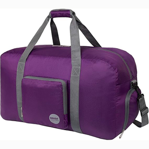 Sac de voyage en nylon pliable imperméable avec plusieurs poches pour le sport, échantillon gratuit - Product Image 1