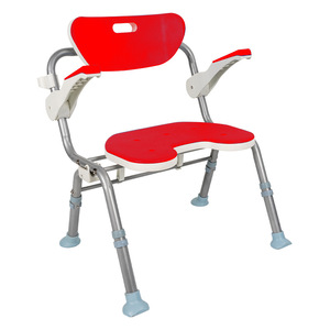 Goodstep Japanese-style bath stool with PU cushion, safety handrail, folding bath stool, high-end nursing home <b>shower</b> <b>chair</b> - Product Image 3
