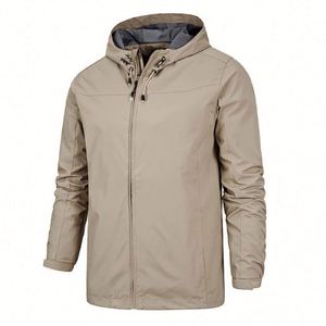 Waterproof Windbreaker Jacket Long Thin Hooded Breathable Quick Dry Custom Logo <b>Plus</b> <b>Size</b> Unisex Men's Women's Outdoor - Product Image 5