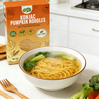 Makanan Diet Pasta Spaghetti Konjac Labu, Pengganti Makanan Instan, Rendah Karbohidrat, Vegan, Tinggi Protein, Tinggi Serat Makanan
