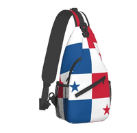 Sac bandoulière de haute qualité avec drapeau du Panama, personnalisable avec logo, sac de poitrine, sac à dos bandoulière, sac de voyage pour poitrine, vente en gros d'usine