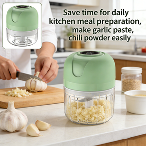 Mini Picadora Eléctrica de Ajo de 250 ml, 3 <span class=keywords><strong>y</strong></span> 6 Cuchillas, Recargable por USB, Trituradora de Ajo, Picadora de Jengibre <span class=keywords><strong>y</strong></span> Carne, Procesador de Alimentos - Product Image 4