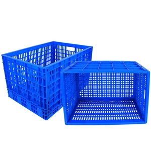 Plastic Crates Stackable Collapsible Folding Crate Moving Crate Stacking Fruit Vegetable Baskets