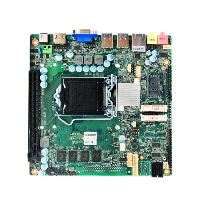 High Performance Used Embedded Industrial Motherboard 7 COM Ports 4 USB3.0 2 Gigabit Network Cards 4G Memory 64G Solid State LCD