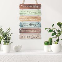 Panneau mural en bois pour la consécration des adolescents, design avec texte motivant pour la décoration de chambre