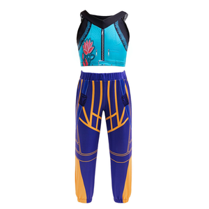 Vestito da Cacciatrice di Streghe con Maniche Volanti per Bambine, <span class=keywords><strong>Costume</strong></span> di Halloween, 100% Poliestere con Stampa Digitale - Product Image 4