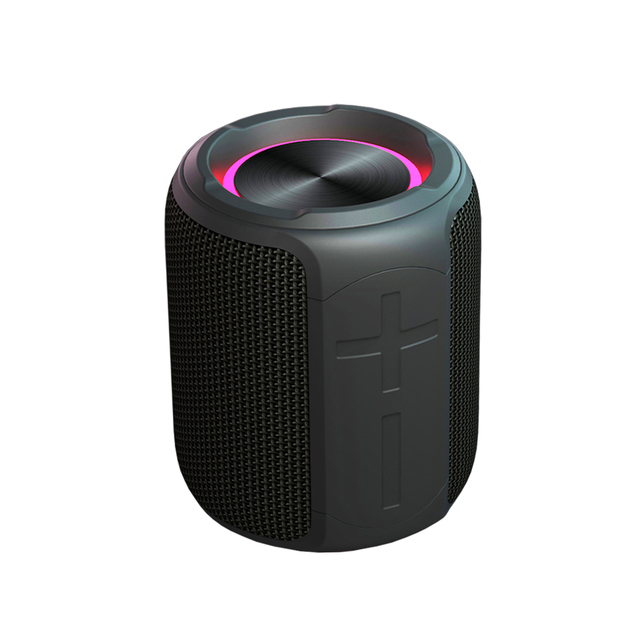 TWS Stereo Bluetooth 5.3 Speaker, IPX7 Waterproof with 10H Playtime, Colorful LED Lights, Portable for Outdoor Travel Party