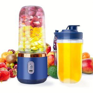 Licuadora Portátil Recargable por USB con Cuchilla de Acero Inoxidable de 400 ml para Frutas, Hielo y Smoothies, Diseño Antiderrames y Silencioso para Exteriores y Automóvil - Product Image 1
