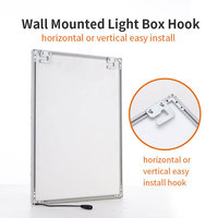 Boîte Lumineuse LED Mince à Haute Luminosité, Cadre en Aluminium Ultra Fin, Cadre Clic pour Affiches de Film et Publicité
