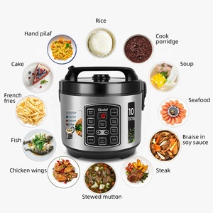 Cuisinière à riz de luxe en acier inoxydable 1,0L-2,8L, cuve intérieure antiadhésive, appareil ménager multifonction automatique pour cuire le riz - Product Image 6