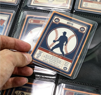 Porte-cartes double face à 9 poches avec fermeture éclair en PVC/PU, étanche et durable